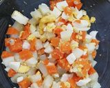 Foto del paso 2 de la receta Ensalada de papa con zanahoria y huevo
