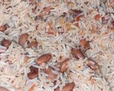 A picture of step 5 of Rajma Pulaw.