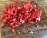 Une image de l'étape 3 de Flan d'endives caramélisées aux tomates, poivron, jambon cru et fromage frais.