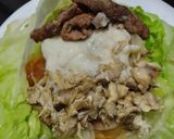 Foto del paso 8 de la receta: Wrap de carne🥩, pollo🍗, cebollas🧅y manzanas🍎 caramelizadas en salsa miel🍯mostaza🌯🥙🥬
