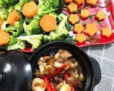Hình bước làm 1 của món Rau luộc + tôm thịt kho quẹt