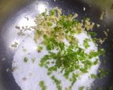 A picture of step 3 of Sabudana vada.