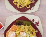 Pas rețetă Tagliatele cu somon si salată 2 fotografie