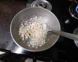 A picture of step 2 of Farali upma (Navratri special) for fasting.