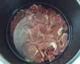 Hình bước làm 3 của món Cháo bắp bò hạt sen ngon bổ