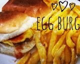 A picture of step 7 of Egg burger.