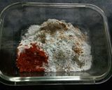 A picture of step 3 of Japanese Tempura prawns.