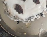 A picture of step 8 of Black Forest cake eggless and without oven.
