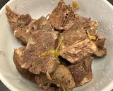 A picture of step 2 of Ropa Vieja.