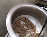A picture of step 1 of Meat minced egg cheese sandwich.