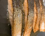 A picture of step 1 of Salmon Red curry.