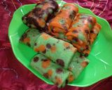 Foto langkah ke 16 dari resep Dadar gulung polkadot rasa bajigur.