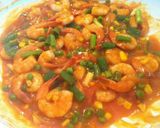 Foto langkah ke 2 dari resep Udang Saos Asem Manis.