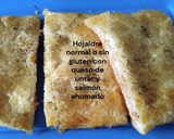 Foto del paso 14 de la receta: Hojaldre normal o sin gluten con queso de untar y salmón ahumado