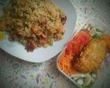A picture of step 6 of Chicken coconut fried Rice.