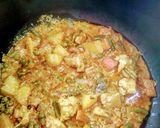 A picture of step 5 of Hydrabadi Vegetables briyani.