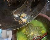 A picture of step 2 of Drumstick leaves moong dal.