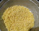 A picture of step 1 of Dahi bhalle.