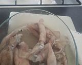 A picture of step 1 of Baby Squid (preparing and dry frying).