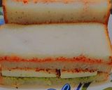A picture of step 1 of Tiranga Sandwich.