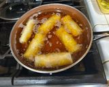 A picture of step 6 of Veggie Tofu Lumpia.