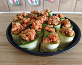 Foto del paso 4 de la receta: Rollitos de calabacín soja texturizada freidora de aire/airfryer