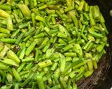 A picture of step 2 of Masala Cluster beans.