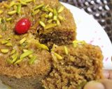 A picture of step 7 of Coffee Flavoured Eggless Semolina Cake.
