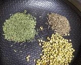 A picture of step 1 of Gajar, green chilli and lili haldar pickle.