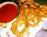 A picture of step 5 of Onion ring fritters.