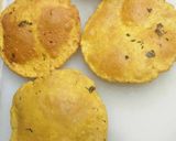 A picture of step 3 of Roasted Gram Flour Puri.