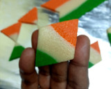 மில்க், பீனட் ட்ரை கலர் கட்லி ரெசிபி ஸ்டேப் 6 புகைப்படம்