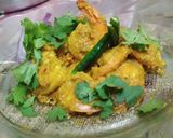 A picture of step 9 of Prawn Zafrani.