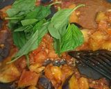 Foto langkah ke 4 dari resep Quickie pasta pesto terong.