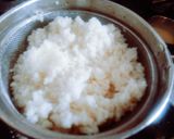 A picture of step 4 of Healthy tasty peanut powder Gujarati farali curry(Kadhi) with Sama rice.