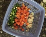 Hình bước làm 2 của món Cơm chiên Dương Châu