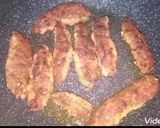 A picture of step 2 of Seekh kabab briyani.