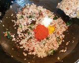 A picture of step 4 of Ladies finger/ Vendakka/ Okra/ Bhindi Poriyal.