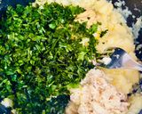 A picture of step 3 of Fishcakes made according to my Scottish grandmother's recipe.