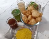 A picture of step 7 of Multi flavour Panipuri.