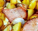 Foto del paso 1 de la receta: Patatas fritas al ajo con filete adobado en cecofry 🥔🥩