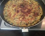 Foto del paso 4 de la receta: Tortilla de espinacas 2.0 (con champiñones y pollo)