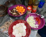 Foto langkah ke 1 dari resep Tumis Tahu Sutra Wortel Jamur dan Bakso.