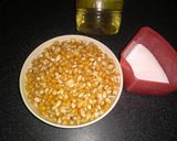 A picture of step 1 of Salted Popcorn home made.