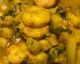 Foto del paso 7 de la receta Garbanzos del cocido con gambas