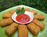 Foto langkah ke 6 dari resep Nugget Tempe ala mamah Kenzo.