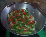 A picture of step 1 of Paneer veg mix sprouts.