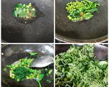 A picture of step 3 of Tricolor Pulav.
