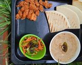 A picture of step 5 of Shawarma platter.