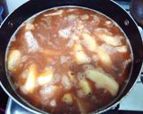 A picture of step 4 of Stewed Arrowroots, potatoes and matoke.